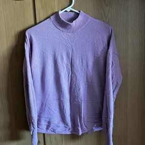 Madewell lavender turtleneck sweater